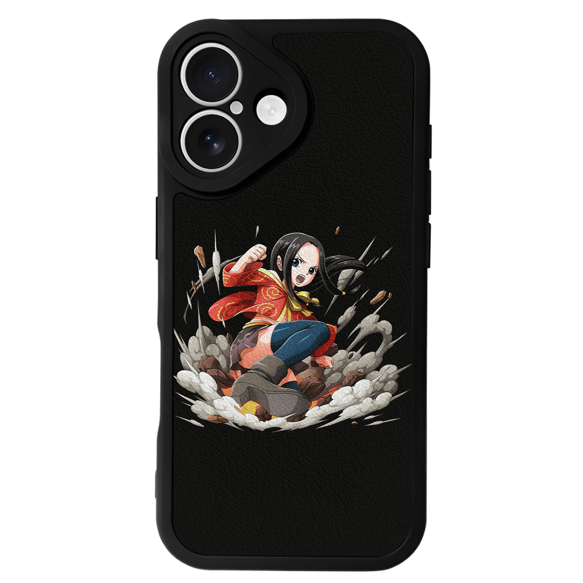 （画像用） ワンピース ボア・ハンコック ONE PIECE Boa·Hancock 【iPhone 16シリーズ対応】シリコンスマホケース（レザー調） 材質：シリコン